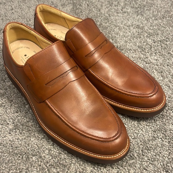 Men’s Samuel Hubbard Ivy Legend Slip-On Brown Leather Shoe Various Sizes M Width - Picture 1 of 8